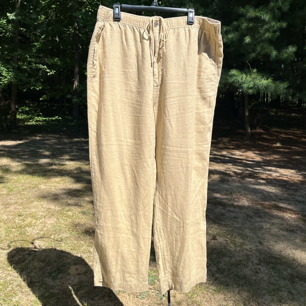 28 Palms 100% Linen Pants Size XXL Resort Vacation Beach Boho
